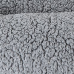 Petmate Double Bolster Couch Dog Bed with Removabe Cover, Gray/Cream, Large: 32-in slide 2 of 4