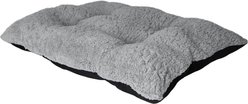 Petmate Sherpa Pillow Dog Bed, Gray/Cream, Large: 27 x 36-in slide 2 of 3