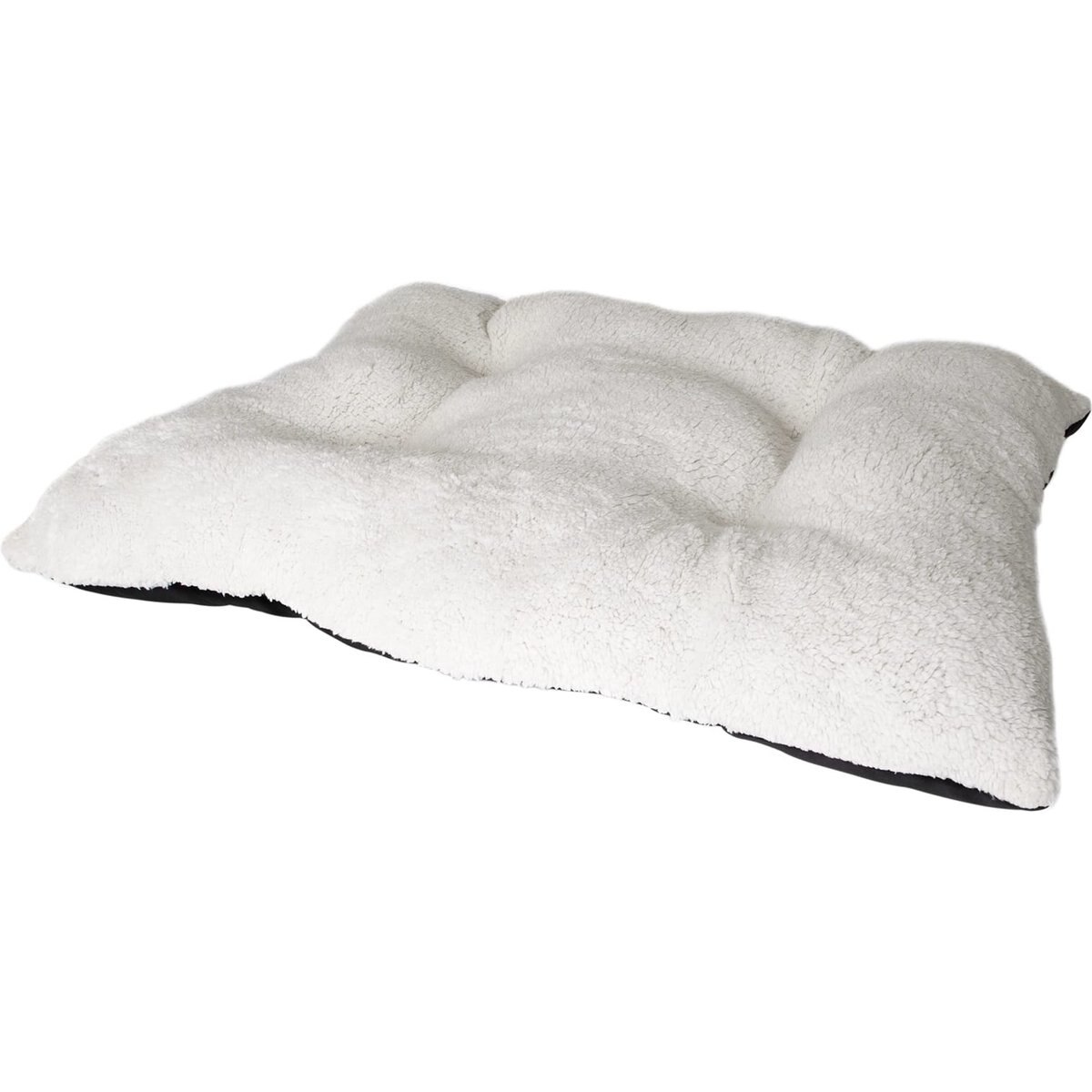 Petmate Sherpa Pillow Dog Bed, Gray/Cream, Large: 27 x 36-in