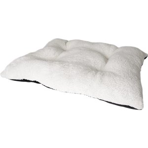 Petmate Sherpa Pillow Dog Bed, Gray/Cream, Large: 27 x 36-in