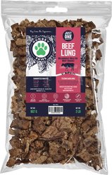 Hungry Paws Light & Crunchy Beef Lung Single-Ingredient Air-Dried Dog Treats, 2-lb bag