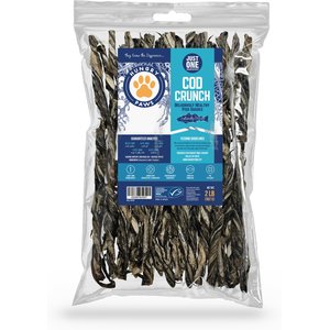 Hungry Paws Cod Skin Crunch Twists Dog Chew Treats, 32-oz bag