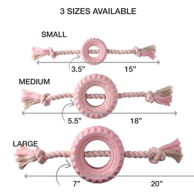 Show full view: Pet Passion Tracker Tug Dog Toy, Blush, Medium slide 3 of 7
