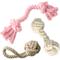 Show in main carousel: Pet Passion Brady Braided Rope Tug Dog Toy, Pink Salt, 3 count slide 1 of 6