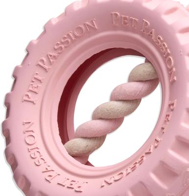 Show full view: Pet Passion Tracker Tug Dog Toy, Blush, Medium slide 4 of 7