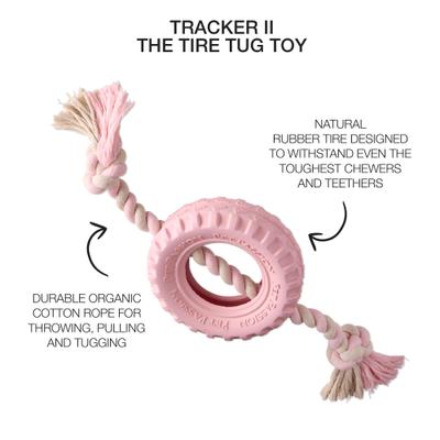 Show full view: Pet Passion Tracker Tug Dog Toy, Blush, Medium slide 2 of 7
