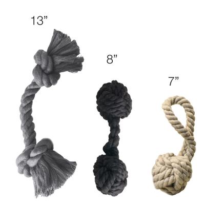 Show full view: Pet Passion Brady Braided Rope Tug Dog Toy, Black Ombre, 3 count slide 5 of 6