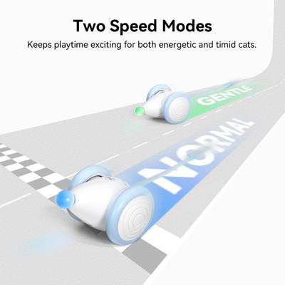 Show full view: Cheerble Wicked Mouse Neo Automatic Running Cat Toy, Blue slide 7 of 10