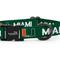 Show in main carousel: ShopInstaPets Miami Hurricanes Adjustable Dog Collar, Green, Medium: 19-in neck, 3/4-in wide slide 4 of 5