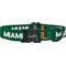 Show in main carousel: ShopInstaPets Miami Hurricanes Adjustable Dog Collar, Green, Medium: 19-in neck, 3/4-in wide slide 1 of 5