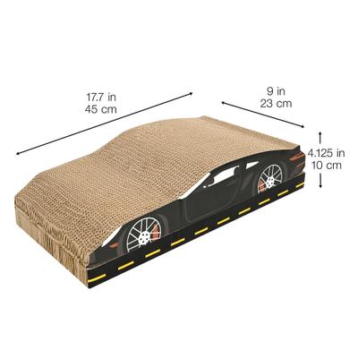 Show full view: Kensie Car 2-piece Cat Scratcher Set with Catnip, Black slide 6 of 6