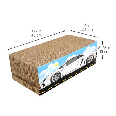 Show full view: Kensie Car 3-piece Cat Scratcher Set with Catnip, White slide 6 of 7