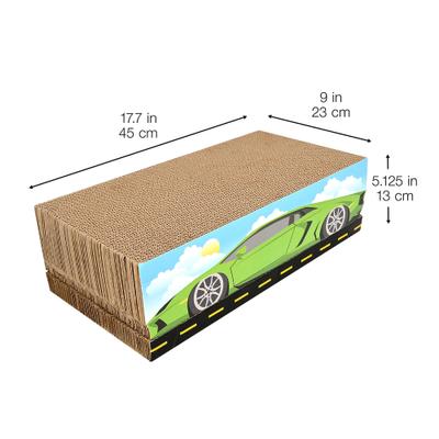 Show full view: Kensie Car 3-piece Cat Scratcher Set with Catnip, Green slide 6 of 7