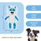 Show in main carousel: Kensie Yeti Faux Fur Jumbo Plush Dog Toy with Squeakers & Crinkle Sounds, White/Blue, 20-in slide 6 of 6