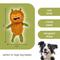 Show in main carousel: Kensie Big Foot Faux Fur Jumbo Plush Dog Toy with Squeakers & Crinkle Sounds, Orange, 20-in slide 6 of 6