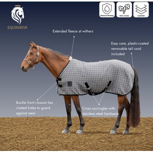 Equinavia Luftig Waffle Horse Cooler, Burgundy/Black, 84-in