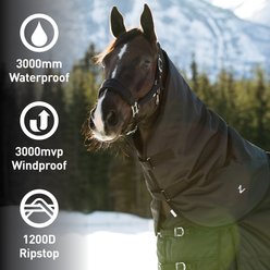 Horze Nevada 200-g Horse Turnout Neck Cover, Black, Medium slide 2 of 4