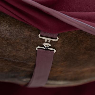 Show full view: Equinavia Koselig Fleece Horse Cooler, Cranberry Red, 76-in slide 7 of 9