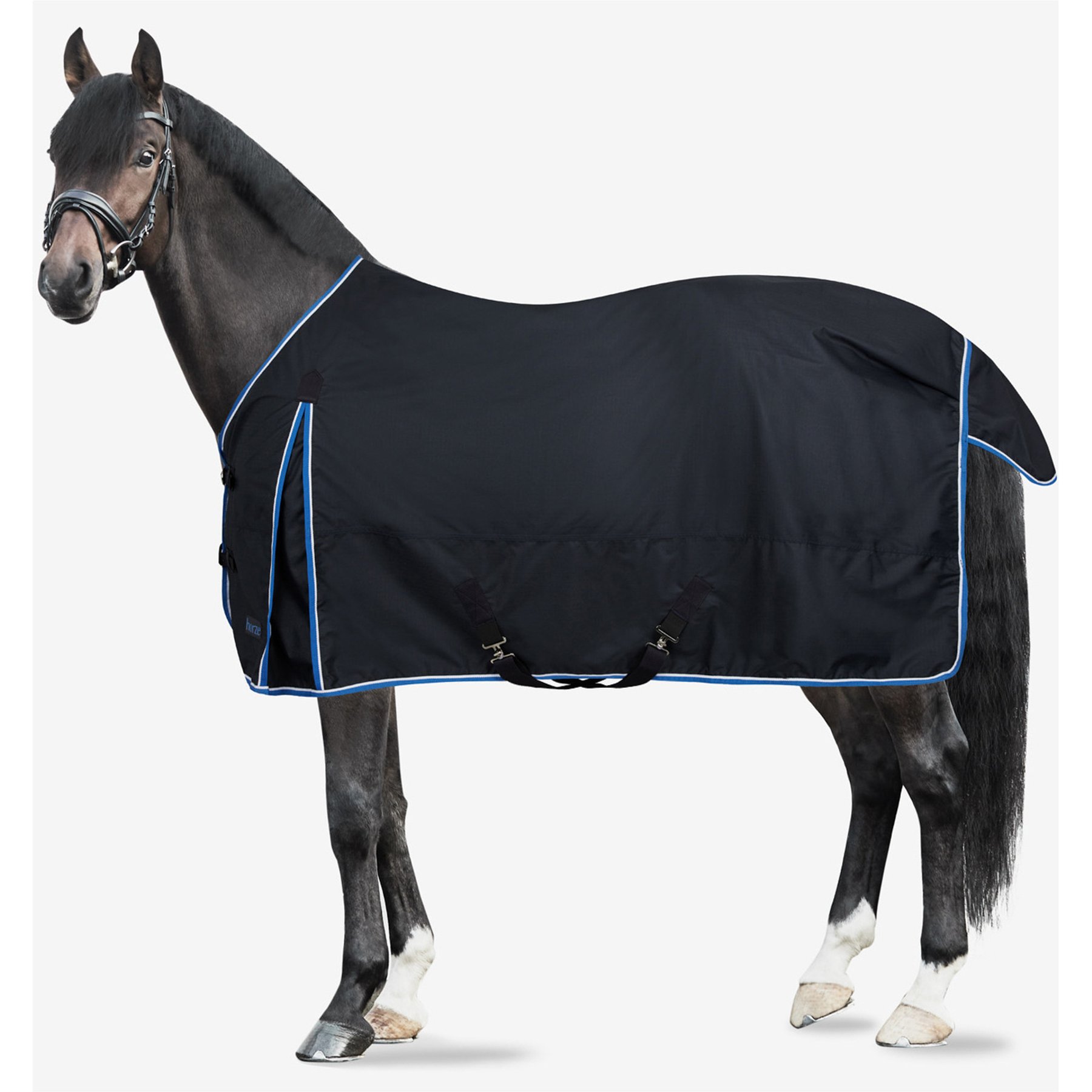 Horze Glasgow Light Weight Turnout Horse Sheet, Dark Blue, 69-in