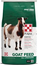 Purina Goat Chow Plus Up 16% Protein Textured Goat Feed, 50-lb bag