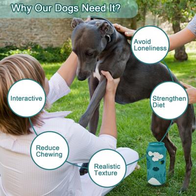 Show full view: Petopia Cola Can Tough Dog Chew toy, Large, Ice River Blue/White slide 8 of 10