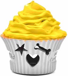 Petopia Cupcakes Tough Dog Chew Toy, Medium, White/Yellow slide 2 of 9