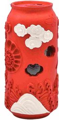 Petopia Coke Can Tough Pressed Sound Dog Toy, Large, Red/White