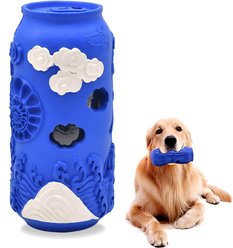 Petopia Cola Can Tough Dog Chew toy, Large, Blue/White