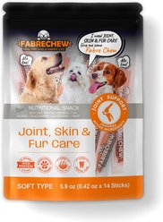 Fabrechew Orange Joint Care Chew Stick Supplement for Dogs, 14 count