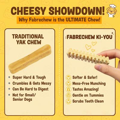 Show full view: Fabrechew Himalayan Yak Cheese Dental Chew Sticks for Dogs, 10 count slide 7 of 9