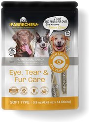 Fabrechew Yellow Eye Care Chew Stick Supplement for Dogs, 14 count