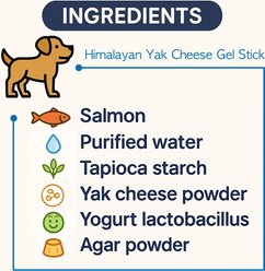 Fabrechew 2 in1 Gel Mongolian Yogurt & Himalayan Yak Cheese Dental Chew Sticks for Dogs, 20 count slide 2 of 9