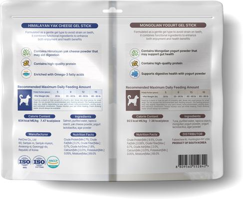 Show full view: Fabrechew 2 in1 Gel Mongolian Yogurt & Himalayan Yak Cheese Dental Chew Sticks for Dogs, 20 count slide 3 of 10