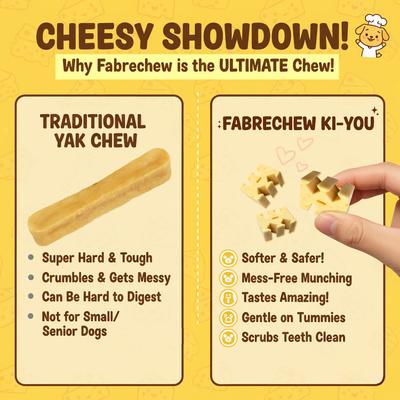 Show full view: Fabrechew Himalayan Yak Cheese Dental Chew Treats for Dogs, 200-g bag slide 6 of 8