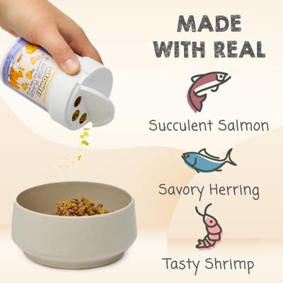 Show full view: Meowee! Flavor Flakes Cat Treat & Food Topper, 1-oz jar slide 3 of 10