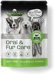 Fabrechew Green Oral Care Chew Stick Supplement for Dogs, 14 count
