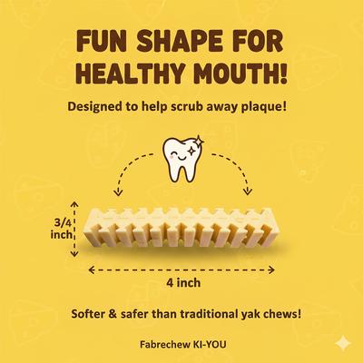 Show full view: Fabrechew Himalayan Yak Cheese Dental Chew Sticks for Dogs, 10 count slide 6 of 9