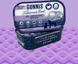 Gunnis Taste of Iceland Cod & Capelin Recipe with Kelp Wet Dog Food Topper, 4.5-oz can, case of 12