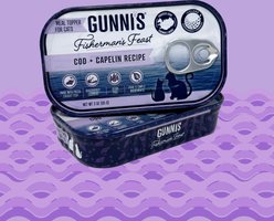Gunnis Taste of Iceland Cod & Capelin Recipe Wet Cat Food Topper, 3-oz can, case of 17