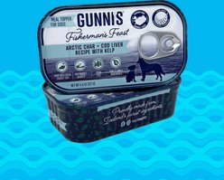 Gunnis Taste of Iceland Arctic Char & Cod Liver Recipe with Kelp Wet Dog Food Topper, 4.5-oz can, case of 12