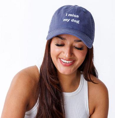 Show full view: Both Tails I Miss My Dog Hat, Grey slide 3 of 6