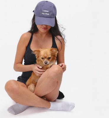 Show full view: Both Tails I Miss My Dog Hat, Grey slide 5 of 6