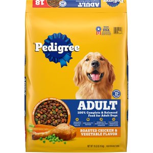 Pedigree Complete Nutrition Roasted Chicken & Vegetable Flavor Dog Kibble Adult Dry Dog Food, 18-lb bag