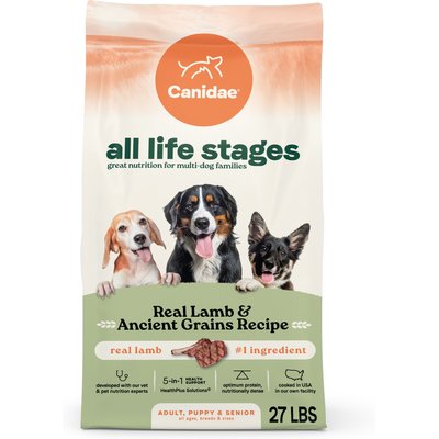 CANIDAE CANIDAE All Life Stages Real Lamb & Ancient Grains Recipe Dry Dog Food, 54-lb bundle