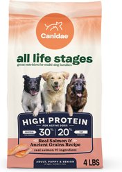 CANIDAE All Life Stages Salmon Recipe High Protein Dry Dog Food, 4-lb bag