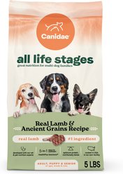 CANIDAE All Life Stages Real Lamb & Ancient Grains Recipe Dry Dog Food, 5-lb bag