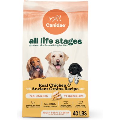 CANIDAE CANIDAE All Life Stages Real Chicken & Ancient Grains Recipe Dry Dog Food, 40-lb bag