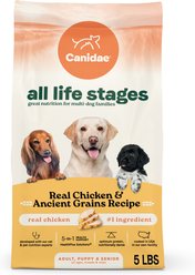 CANIDAE All Life Stages Real Chicken & Ancient Grains Recipe Dry Dog Food, 5-lb bag