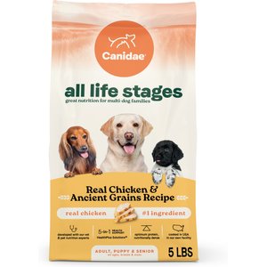 CANIDAE All Life Stages Real Chicken & Ancient Grains Recipe Dry Dog Food, 5-lb bag
