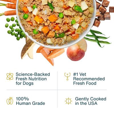 Show full view: JustFoodForDogs Pantry Fresh Beef & Russet Potato Fresh Dog Food, 12.5-oz pouch, case of 6 slide 3 of 12